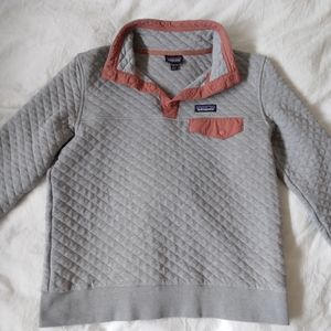 Patagonia Women's Organic Cotton Diamond Quilted Snap-T Pullover Sweater